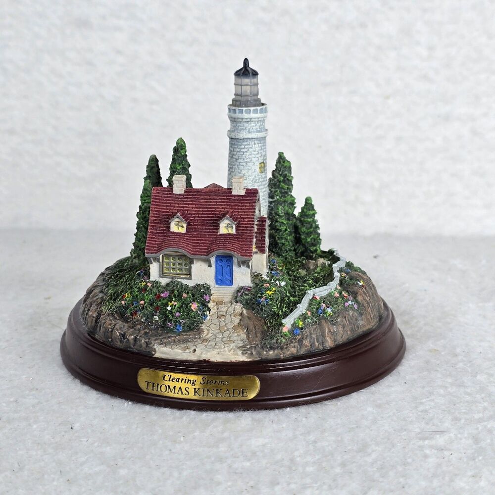 Thomas Kinkade’s Clearing Storms Battery Operated Lighted Lighthouse Figure